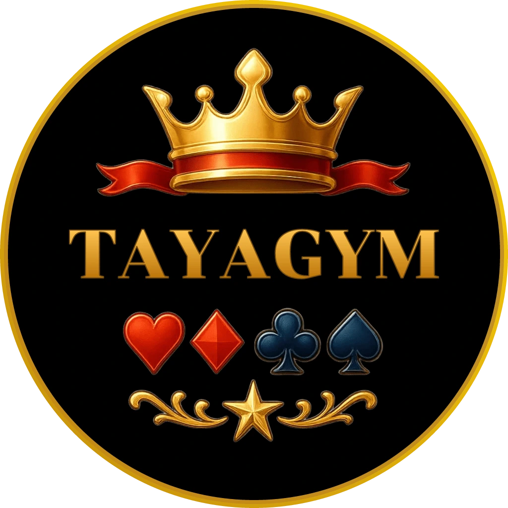 Elegant female casino dealer in a silver dress presenting live casino gameplay with colorful chips and tables at TAYAGYM Philippines